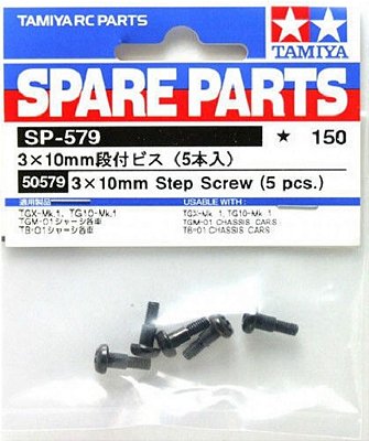 Parafuso Escalonado 3x10mm 5un Tamiya 50579 Automodelo Step