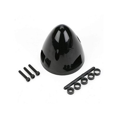 Spinner 3 Pás 3 pol Preto Du-Bro DUB550 Aeromodelo Cone