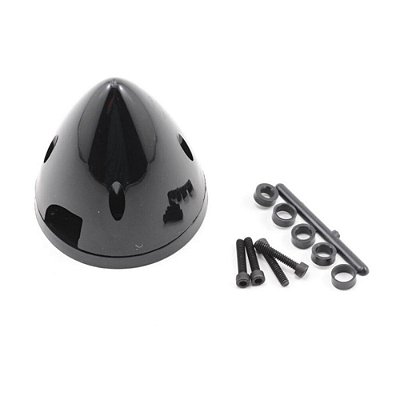 Spinner 2.3/4 pol Preto Du-Bro DUB291 Aeromodelo Cone Hélice