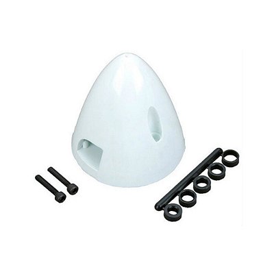 Spinner 1.1/2 pol Branco Du-Bro DUB260 Aeromodelo Cone