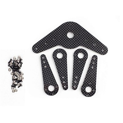 Braço de Servo Carbono Universal 5un SAC801 Aeromodelo Horn