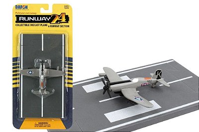 Miniatura F4U Corsair USN Runway-24 RW155 Aviação Avião