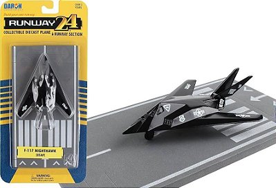 Miniatura F-117 Nighthawk Runway-24 RW100 Aviação Stealth