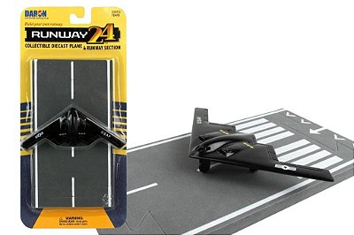 Miniatura B-2 Spirit Stealth Runway-24 RW040 Aviação Bomber