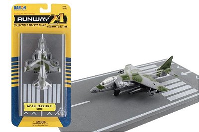 Miniatura AV-8B Harrier Camuflado Runway-24 RW020