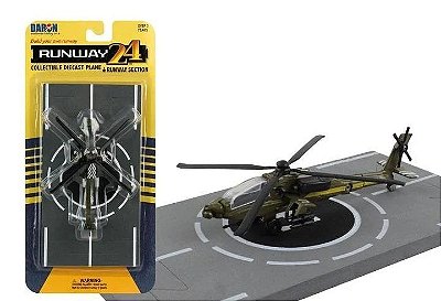 Miniatura Helicóptero AH-64 Apache Runway-24 RW010