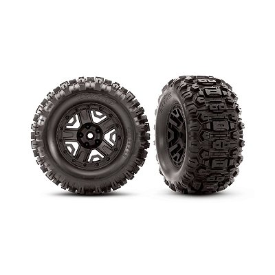 Roda RC Traxxas Sledgehammer Extreme Terrain 2.8 Preta 6792