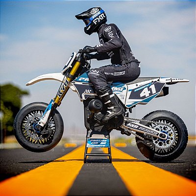 Roda RC Pro-Line Supermoto 1/4 S3 Traseira Mtd Preta