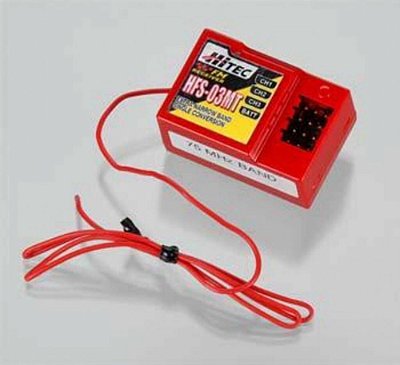 Receptor Hitec HFS-03MT 3CH FM 75MHz 22175 Automodelo