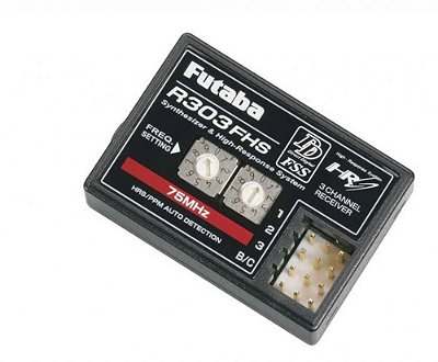 Receptor Futaba R303FHS 3CH Sintetizado 75MHz