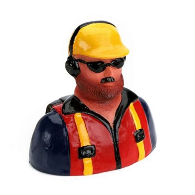 Boneco Piloto com Barba e Fone 1/9 Hangar 9 HAN9107 Aero