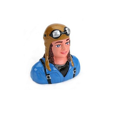 Boneca Piloto Linda com Capacete 1/6 Hangar 9 HAN9115 Aero