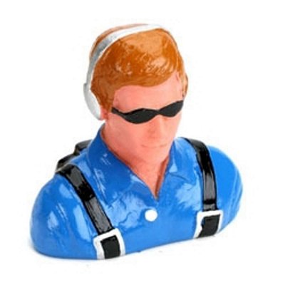 Boneco Piloto Civil com Fone 1/6 Hangar 9 HAN9114