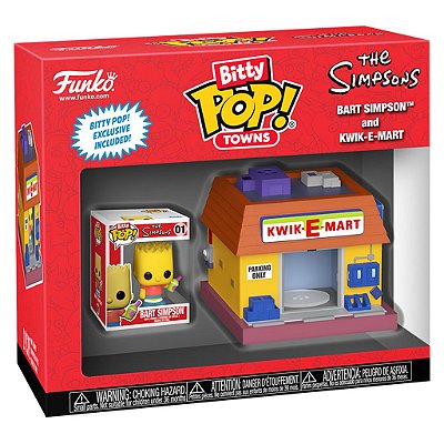 Funko Bitty Pop Towns The Simpsons - Bart Simpson And Kwik-e-mart (83684)