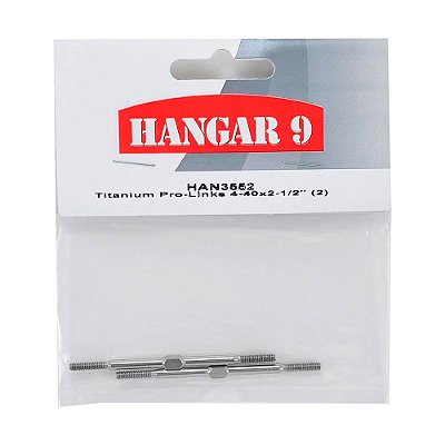 Tirante de Titânio 4-40 x 2.1/2 pol Hangar 9 HAN3552 Aero