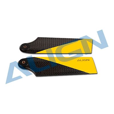 Pá de Cauda em Fibra de Carbono Amarela T-Rex TB60 HQ0950ET