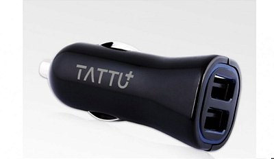 Carregador Veicular Dual USB QC3.0 Tattu PSA-30U2-QC3 Carro