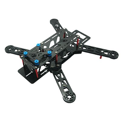 Kit Frame Quadricóptero Carbono 250 Vermelho E-MAX Racer