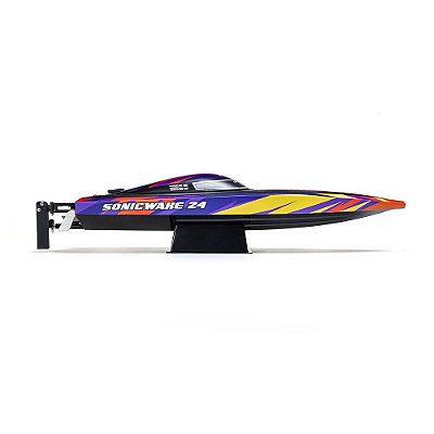 Lancha RC Sonicwake 24" Deep-V BLX RTR Red ProBoat Náutico