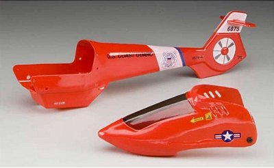 Peça para Helicóptero AXE EZ Fuselage Red W/decal HMXE7433