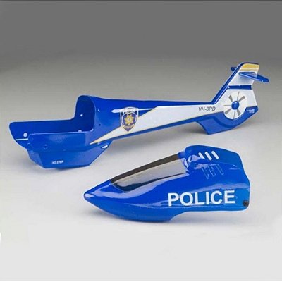 Peça para Helicóptero AXE EZ Fuselage Blue W/decal HMXE7432