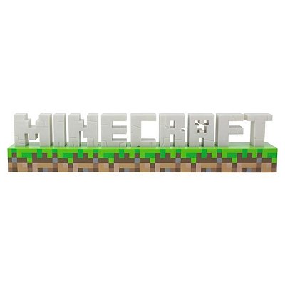 Luminária Logo Minecraft Paladone 5476
