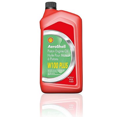 Óleo Aeronáutico AeroShell W100 Plus 1 Quarto 946ml Avião