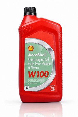 Óleo Aeronáutico AeroShell W100 1 Quarto 946ml Motor Avião