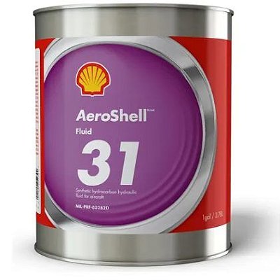 Fluido Hidráulico AeroShell 31 MIL-PRF-83282D 1 Galão 3.78L