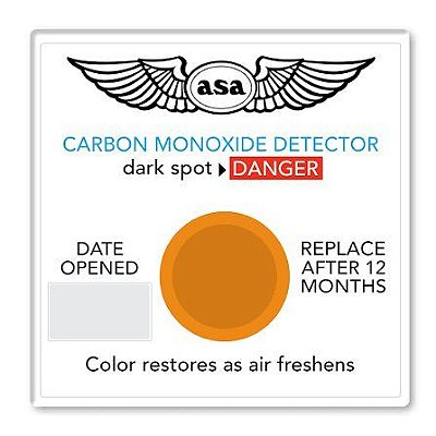Detector de Monóxido de Carbono ASA CO-D Cabine Aviação