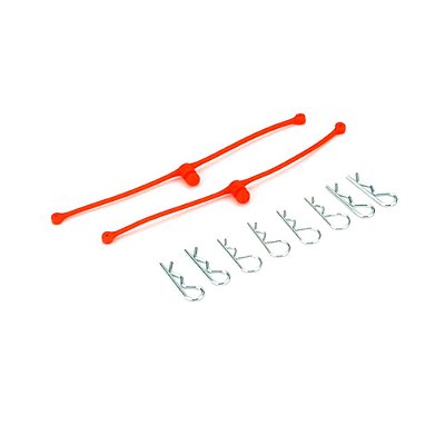 Du-Bro Body Clips Retainers Orange 2 Unidades Dub 2252