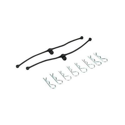 Du-Bro Body Clips Retainers Preto 2 Unidades Dub 2245