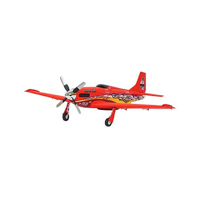 Aeromodelo FMS P-51 Mustang V2 PNP 1100MM Dago Vermelho