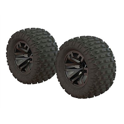 Roda RC Arrma dBoots Fortress MT Kit de Pneus Colados Gun