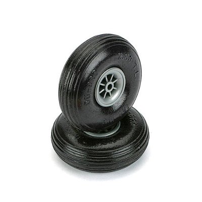 Roda RC DuBro 2.50" Dia Leve com Ranhura (Par) DUB250TL