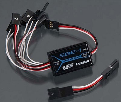 Adaptador S.BUS para PWM Futaba SBE-1 FUTM4194 Aeromodelo
