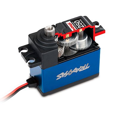 Servo RC Traxxas Digital HT 330 Azul Engrenagem Metálica À