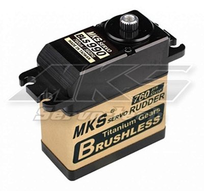 Servo de Cauda MKS BLS990 Brushless 3,5kg 0,03s Helimodelismo