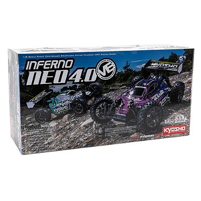 Carro Kyosho 1/8 GP Inferno NEO 4.0 4WD Buggy Azul 33029t2