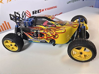 Carro Himoto 1/10 Syclone PRO Buggy .18 Nitro Amarelo/Preto Hi8102