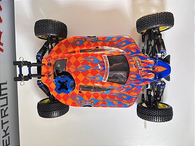 Carro Himoto 1/10 Syclone PRO Buggy .18 Nitro Vermelho/Azul Hi8102