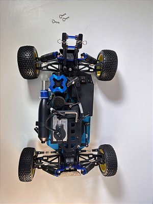 Carro Himoto 1/10 Syclone PRO Buggy .18 Nitro Azul/Amarelo Hi8102