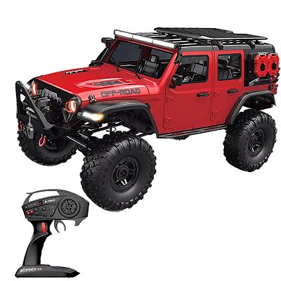 Carro HB Toys 1/10 Jeep Wilderness RTR Vermelho HB-R1014-1