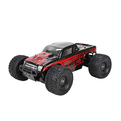 Carro ECX Ruckus 1/18 Truck 4WD Preto e Vermelho Ecx01000t1