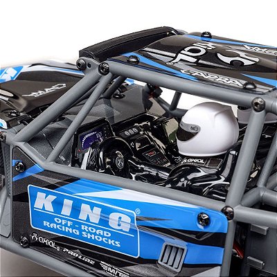 Carro Axial 1/18 UTB18 Capra 4WS 4WD RTR Rock Crawler Azul AXI-1750t1