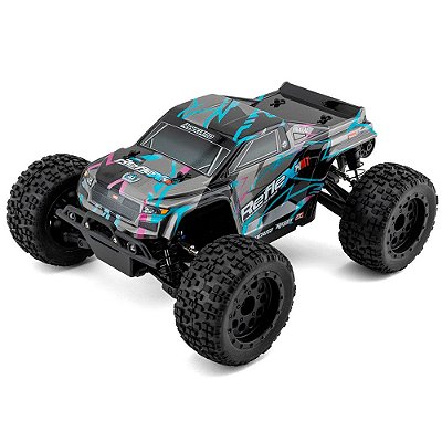 Carro Associated 1/24 Reflex 14MT 4WD Monster Preto e Prata Asc20190