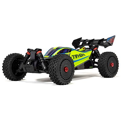 Carro Arrma 1/8 Typhon 223S DSC 4WD BLX Buggy Amarelo Ara4306v4t2