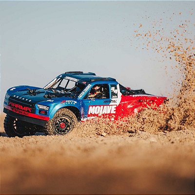 Carro Arrma 1/8 Mojave 4S 4WD BLX Azul/Vermelho Ara4404t2