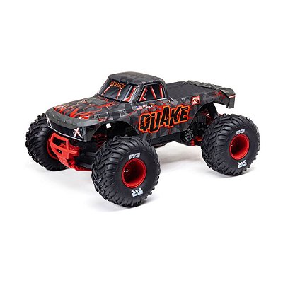 Carro Arrma 1/10 Quake 223S 2WD BLX Monster Truck Vermelho Ara3537t1