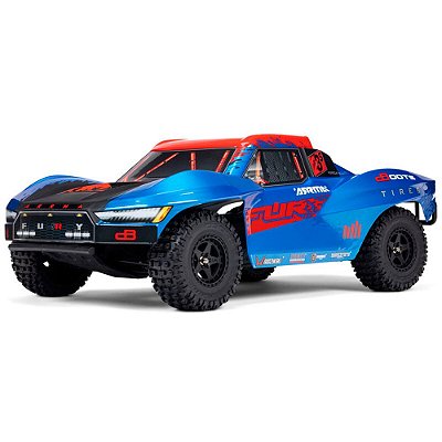 Carro Arrma 1/10 Fury 223S DSC 2WD BLX Short Course Azul Ara3521t1